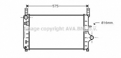 AVA QUALITY COOLING fd2127 -  Радиатор, охлаждение двигателя